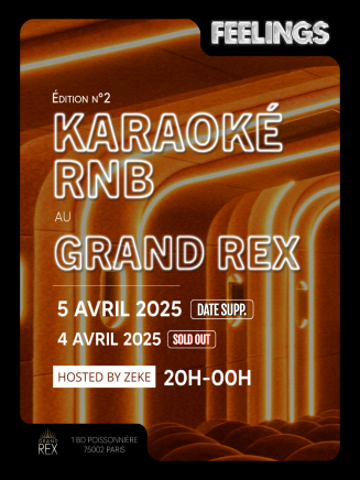 Karaoké RnB Feelings  – Nouvelle date ajoutée !